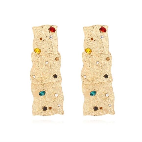 Geo dangle  earrings  M121 - Picture 2 of 7